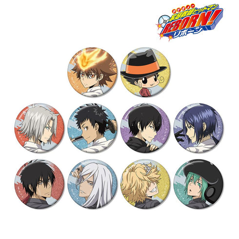 『家庭教師ヒットマンREBORN!』描き下ろし 戦う背中×雨ver. トレーディンググリッター缶バッジ(単位/BOX)