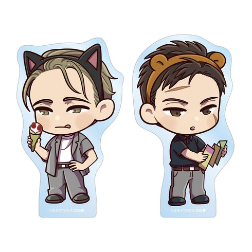 『囀る鳥は羽ばたかない』矢代&百目鬼 ちびキャラ テーマパークver. ダイカットステッカー2個セット