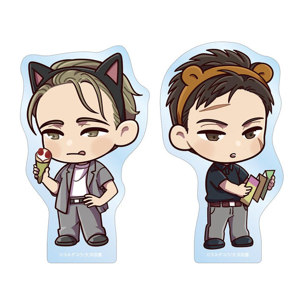 『囀る鳥は羽ばたかない』矢代&百目鬼 ちびキャラ テーマパークver. ダイカットステッカー2個セット