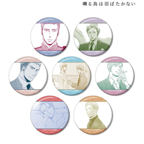 『囀る鳥は羽ばたかない』トレーディング原作コマグリッター缶バッジ(単位/BOX)