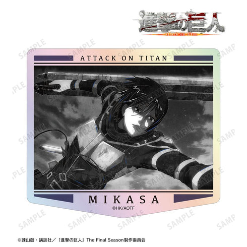 『進撃の巨人』ミカサ Ani-Art BLACK LABEL 第2弾 オーロラダイカットステッカー