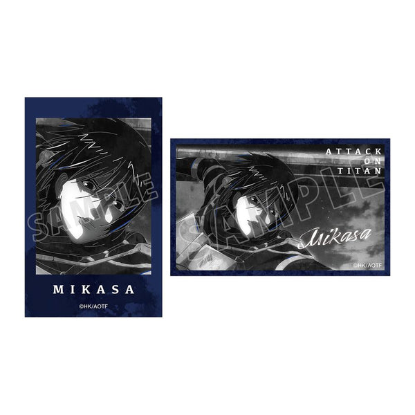 『進撃の巨人』ミカサ Ani-Art BLACK LABEL 第2弾 イラストカード2枚セット