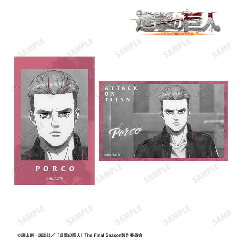 『進撃の巨人』ポルコ Ani-Art BLACK LABEL 第2弾 イラストカード2枚セット