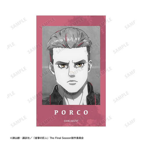 『進撃の巨人』ポルコ Ani-Art BLACK LABEL 第2弾 イラストカード2枚セット