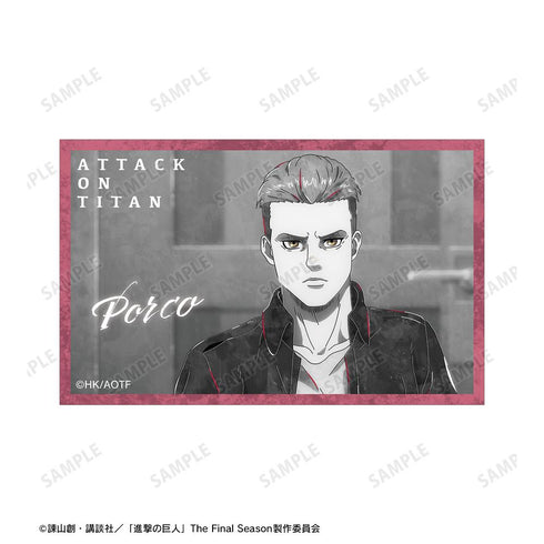 『進撃の巨人』ポルコ Ani-Art BLACK LABEL 第2弾 イラストカード2枚セット