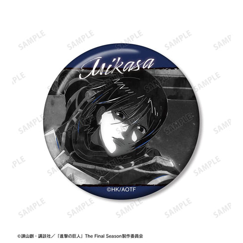 『進撃の巨人』ミカサ Ani-Art BLACK LABEL 第2弾 缶バッジ2個セット