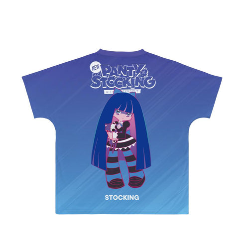 『New PANTY & STOCKING with GARTERBELT』ストッキング Ani-Art clear label フルグラフィックTシャツユニセックス