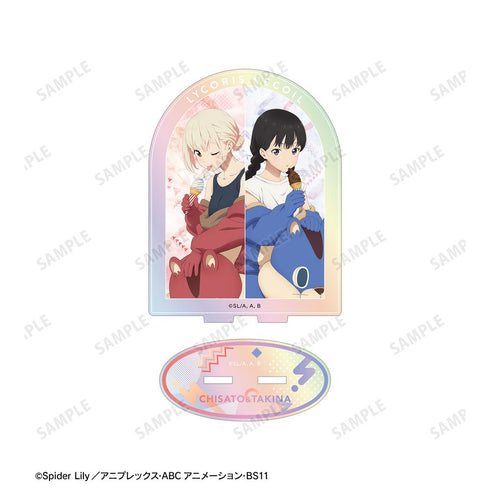 『リコリス・リコイル』描き下ろし 錦木千束&井ノ上たきな 着ぐるみver. オーロラアクリルスタンド