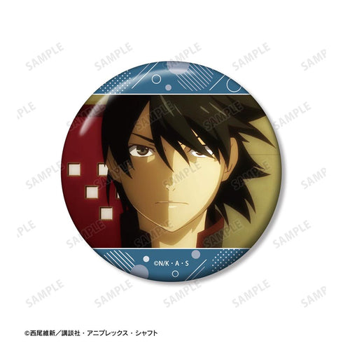 『〈物語〉シリーズ』阿良々木暦 推しゴト 75mm缶バッジ2個セット