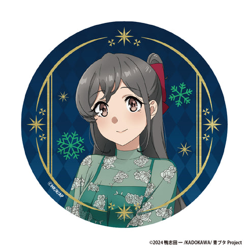 『青春ブタ野郎はサンタクロースの夢を見ない』箔押しBIG缶バッジ【美東美織】