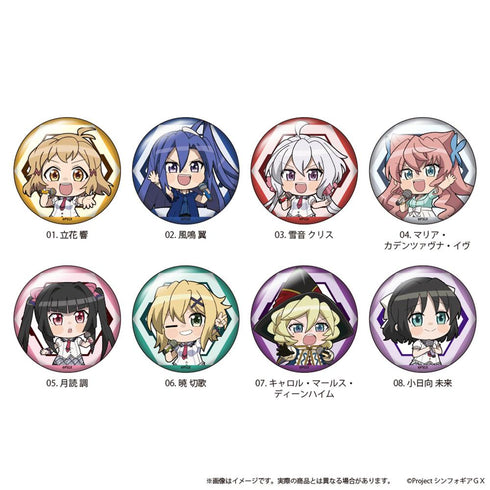 『戦姫絶唱シンフォギアGX』缶バッジ「戦姫絶唱シンフォギアGX」01/トレーディング(全8種)(ライブver.)【BOX】