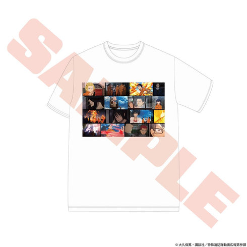 『炎炎ノ消防隊 参ノ章』場面写プリントTシャツ ホワイト L