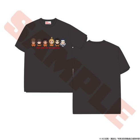 『炎炎ノ消防隊 参ノ章』ピクセルキャラTシャツ ブラック XXL
