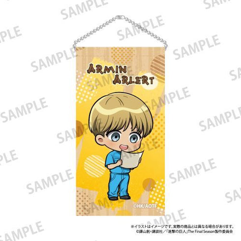 『進撃の巨人』ミニタペストリーキーホルダー アルミン・アルレルト(ミニキャラ)(DIY)