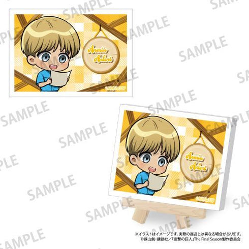 『進撃の巨人』キャンバスボードミニ アルミン・アルレルト(ミニキャラ)(DIY)