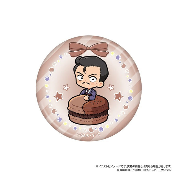 『名探偵コナン』丸型缶バッジ 毛利小五郎SD マカロンコレクションvol.1