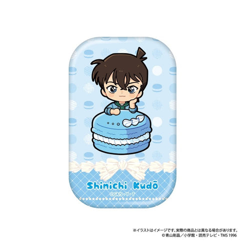 『名探偵コナン』長方形型缶バッジ 工藤新一SD マカロンコレクションvol.1