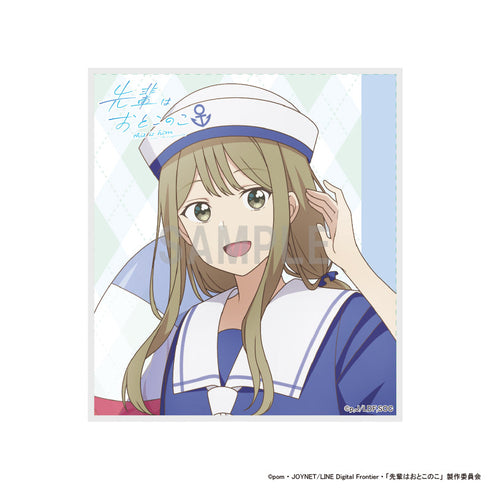 『學長是男生』迷你色紙 花岡真琴 海洋風格版