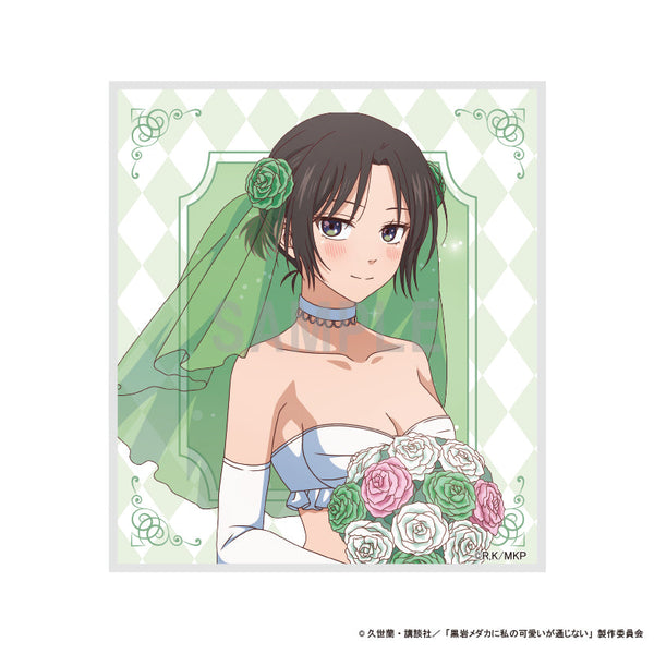 『黒岩メダカに私の可愛いが通じない』ミニ色紙 湘南旭 水着ウエディングver