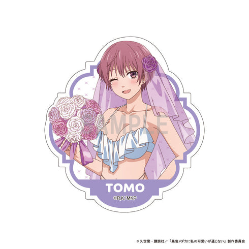 『黒岩メダカに私の可愛いが通じない』アクリルマグネット 難波朋 水着ウエディングver