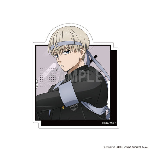 『WIND BREAKER』ダイカットステッカー 梶 蓮 応援団ver