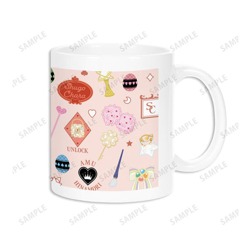 『しゅごキャラ!』モチーフ柄 マグカップ ピンク【202601再販】