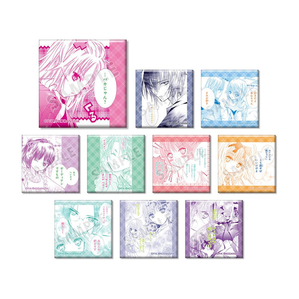 『しゅごキャラ!』トレーディング台詞スクエア缶バッジ(単位/BOX)【202601再販】