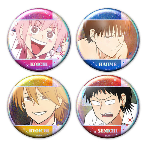 『えぶりでいホスト』ホログラム缶バッジ4個セット CLUB★ONE