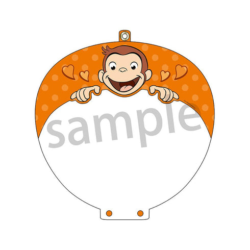 『おさるのジョージ』うちわカバーvol.2 オレンジ