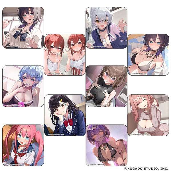 『工画堂ASMR ゼロ距離ガール』トレーディングスクエア缶バッジ【BOX】