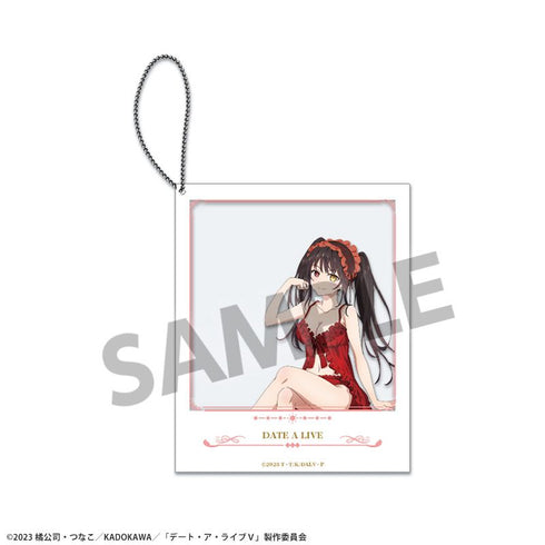 『デート・ア・ライブV』描き下ろしポラロイド風アクリルキーホルダー 時崎狂三 ナイトウェア ver.