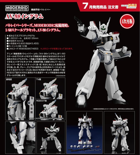 『機動警察パトレイバー』MODEROID AV-98イングラム【202602再販】