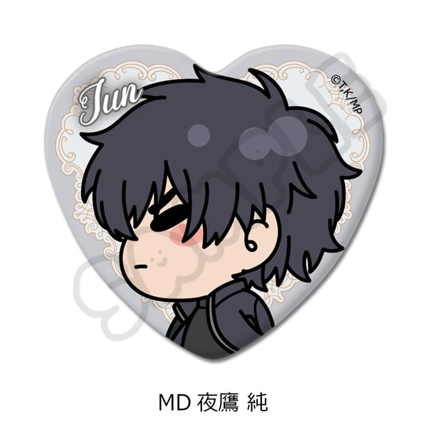 『メダリスト』ハート型缶バッジ MD 夜鷹純