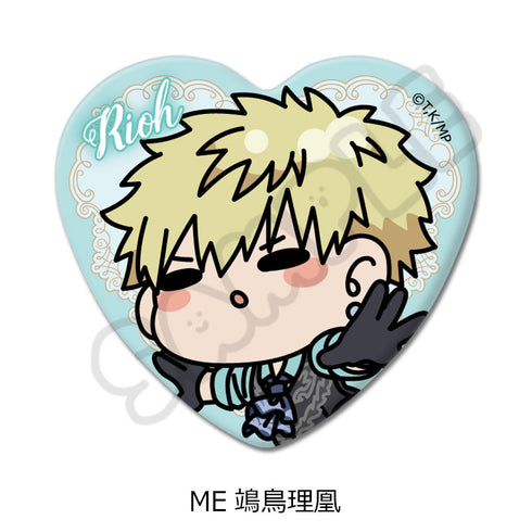 『メダリスト』ハート型缶バッジ ME 鴗鳥理凰