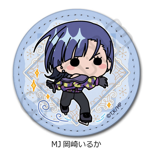 『メダリスト』レザーバッジ(丸形) MJ 岡崎いるか