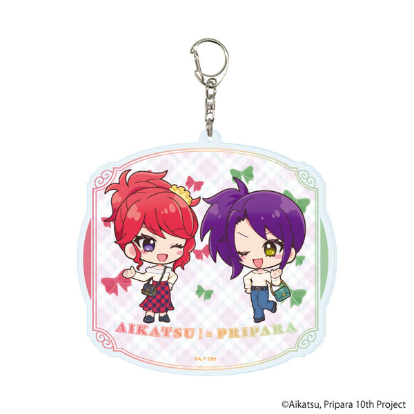 『アイカツ!×プリパラ THE MOVIE -出会いのキセキ!-』デカアクリルキーホルダー04/珠璃&シオン(ミニキャライラスト)