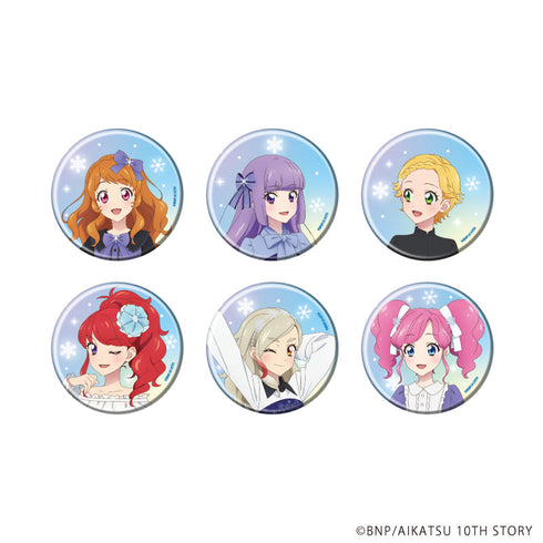 『アイカツ!』缶バッジ13/雪柄コーデver. コンプリートセット(全6種)(描き下ろしイラスト)