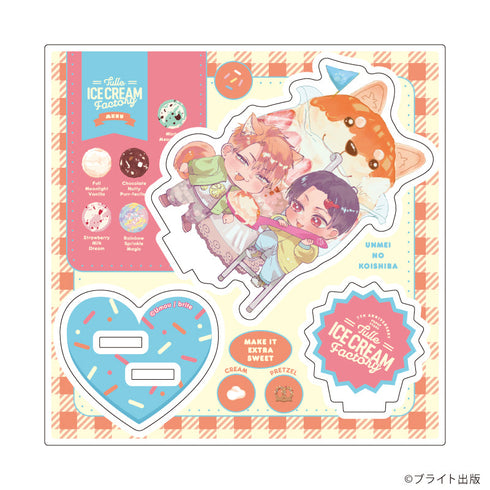 『Tulle Ice Cream Factory -7th Anniversary-』アクリルスタンドプレート05/羽毛先生(描き下ろしイラスト)