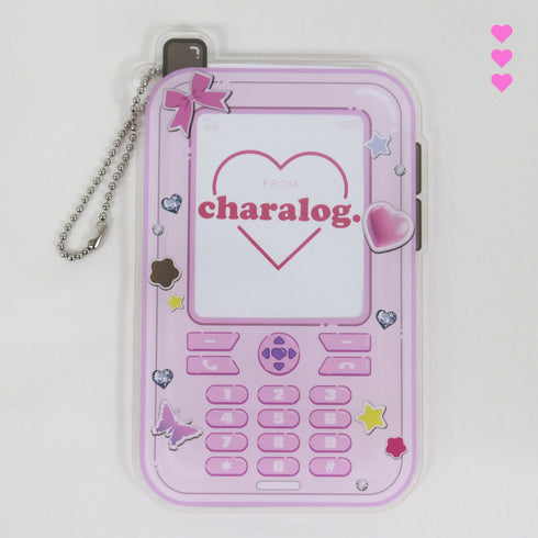 『推し活グッズ』アクリルカードホルダー(ガラケー) 2 ピンク