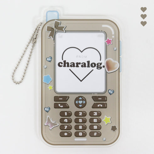 『推し活グッズ』アクリルカードホルダー(ガラケー) 9 ブラウン