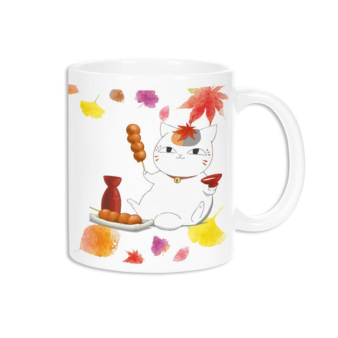 『夏目友人帳』描き下ろしイラスト ニャンコ先生 紅葉狩りver. マグカップ【202602再販】
