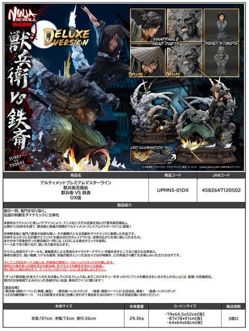 『獣兵衛忍風帖』アルティメットプレミアムマスターライン 獣兵衛 VS 鉄斎 DX版