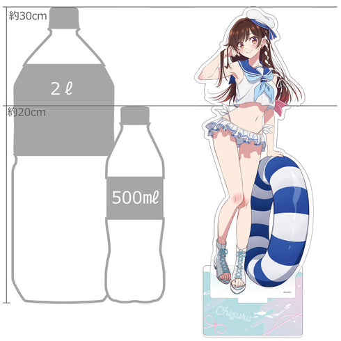 『彼女、お借りします』描き下ろし特大アクリルスタンド (水原千鶴/マリンセーラー水着)【202509再販】