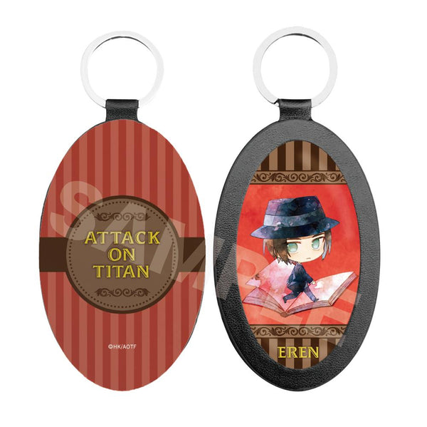 《進擊的巨人》進擊的巨人 最終章 角色登場藝術皮革鑰匙圈 /01 艾倫【202602再販】