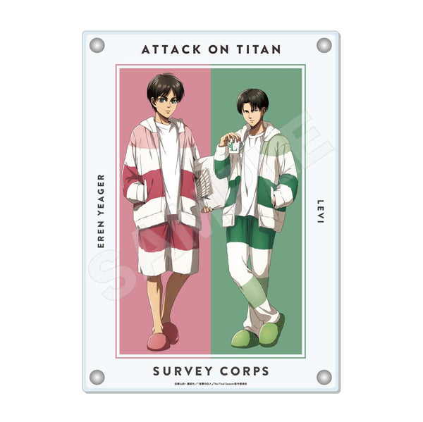 《進擊的巨人》居家服版 雙面壓克力板 /01 睡衣【202602再販】
