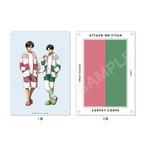 《進擊的巨人》居家服版 雙面壓克力板 /01 睡衣【202602再販】