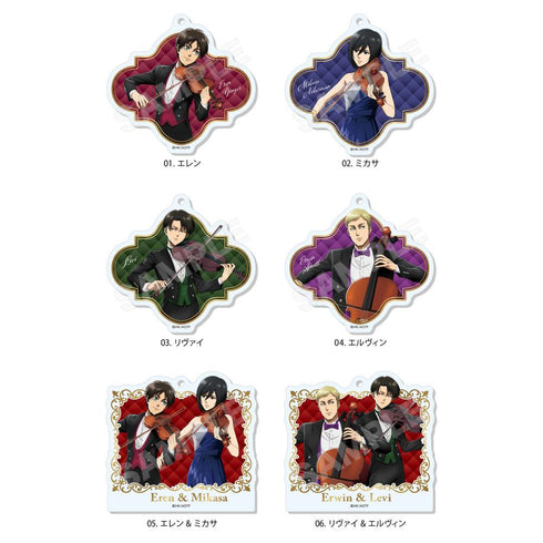 《進擊的巨人》四重奏ver. 壓克力鑰匙圈 /01 全6種【BOX】【202602再販】