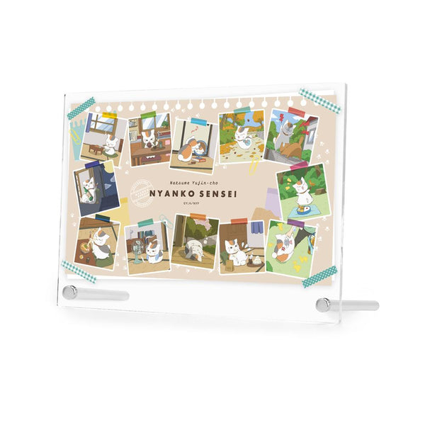 『夏目友人帳』描き下ろしイラスト 集合 ニャンコ先生の1日ver. A5アクリルパネル【202602再販】