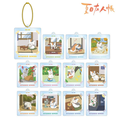 『夏目友人帳』描き下ろしイラスト ニャンコ先生の1日ver. トレーディングアクリルキーホルダー(単位/BOX)【202602再販】