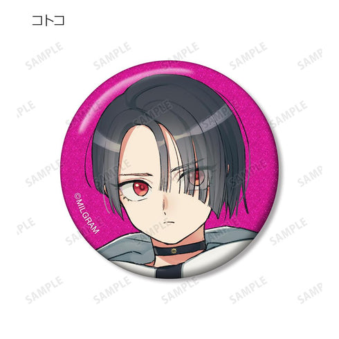 『MILGRAM -ミルグラム-』トレーディンググリッター缶バッジ(単位/BOX)【202601再販】